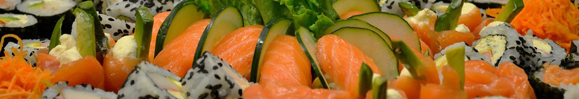 Eating Asian Fusion Sushi at Bambu Hibachi Sushi and Bar restaurant in Danbury, CT.